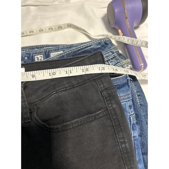 Vervet Jeans Women's 26 Black Skinny High Rise Ankle Button Fly Stretch Denim - Picture 2 of 8